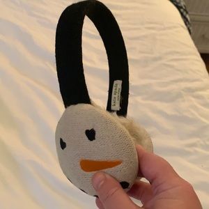 Kate spade ear muffs - oatmeal white color